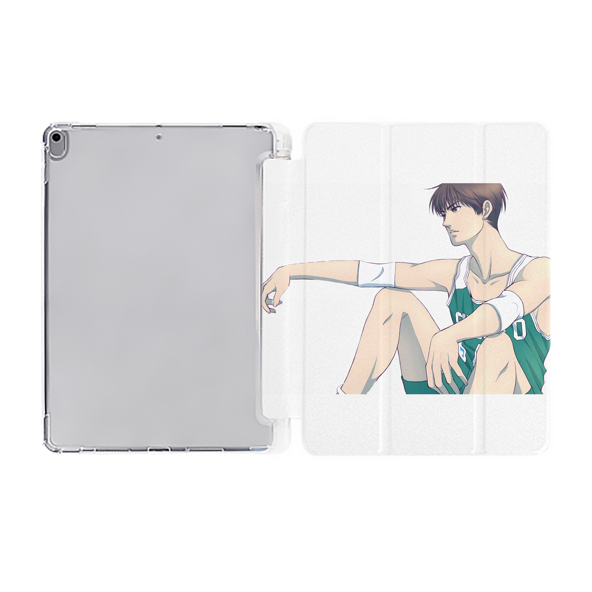 （画像用） SLAM DUNK／スラムダンク IPad ケース ペン収納付き 三つ折りスタンド PUレザー×シリコン 対応機種9.5/10.5/10.9インチ